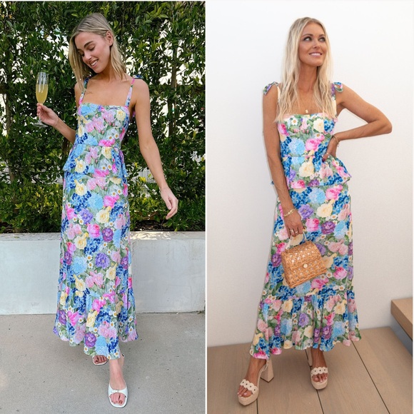 Show Me Your MuMu Dresses & Skirts - Show Me Your MuMu Paxton Floral Midi Dress in Flower Shop Sz S
